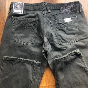 NWT Replay Jushman jeans size 28 straight leg